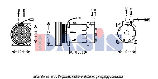 AKS DASIS Kompressor,kliimaseade 850499N